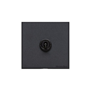 Windsor Range Jet Black (Project Finish) 1 Gang 2-Way Classic Toggle Switch