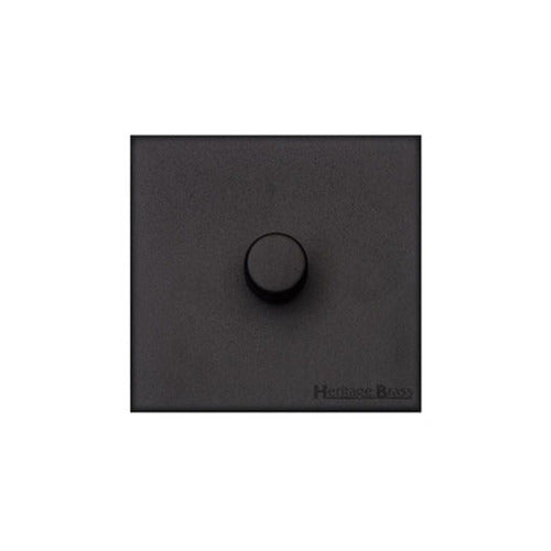 Windsor Range Matt Black Switches & Sockets, WBK - 1G Multi Location Secondary Dimmer by Heritage Brass By M-Marcus