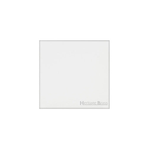 Windsor Range Matt White Switches & Sockets, WNW - Single Blank Plate by Heritage Brass By M-Marcus