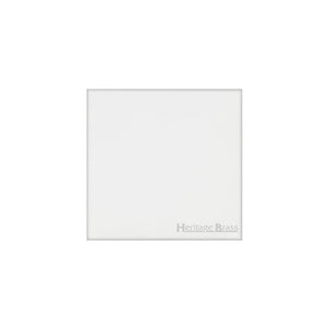 Windsor Range Matt White Switches & Sockets, WNW - Single Blank Plate by Heritage Brass By M-Marcus