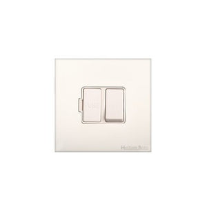 Windsor Range Matt White Switches & Sockets, WNW - Switched Spur (13 Amp) by Heritage Brass By M-Marcus