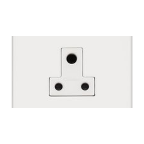 Windsor Range Matt White Switches & Sockets, WNW - 5 Amp 3 Round Pin Socket by Heritage Brass By M-Marcus
