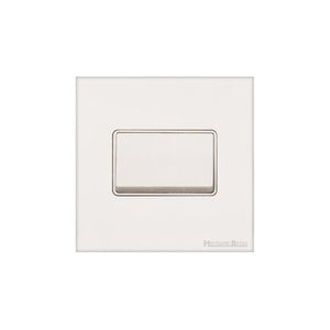 Windsor Range Matt White Switches & Sockets, WNW - 6A Triple Pole Fan Isolator Switch by Heritage Brass By M-Marcus