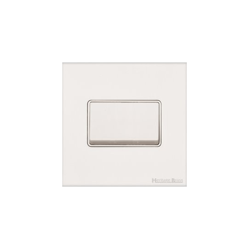 Windsor Range Matt White Switches & Sockets, WNW - 6A Triple Pole Fan Isolator Switch by Heritage Brass By M-Marcus