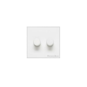 Windsor Range Matt White Switches & Sockets, WNW - 2G Multi Location Primary Dimmer by Heritage Brass By M-Marcus