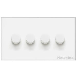 Windsor Range Matt White Switches & Sockets, WNW - 4G Multi Location Secondary Dimmer by Heritage Brass By M-Marcus