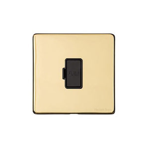 Vintage Range Polished Brass Switches & Sockets, X01 - Unswitched Spur (13 Amp) by Heritage Brass By M-Marcus