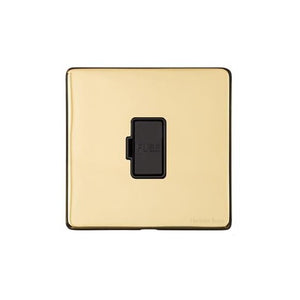 Vintage Range Polished Brass Switches & Sockets, X01 - Unswitched Spur (13 Amp) by Heritage Brass By M-Marcus