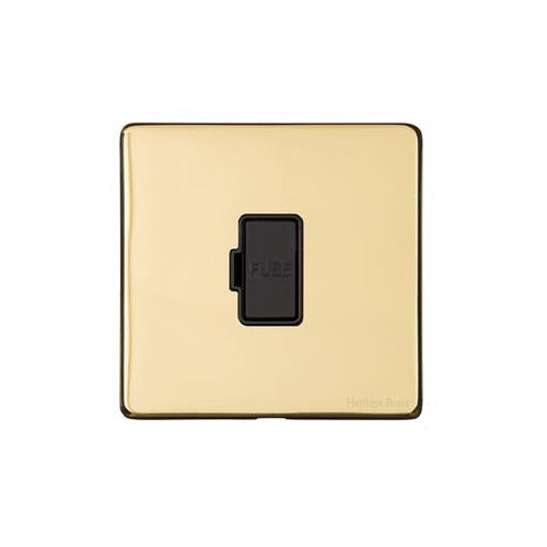 Vintage Range Polished Brass Switches & Sockets, X01 - Unswitched Spur (13 Amp) by Heritage Brass By M-Marcus