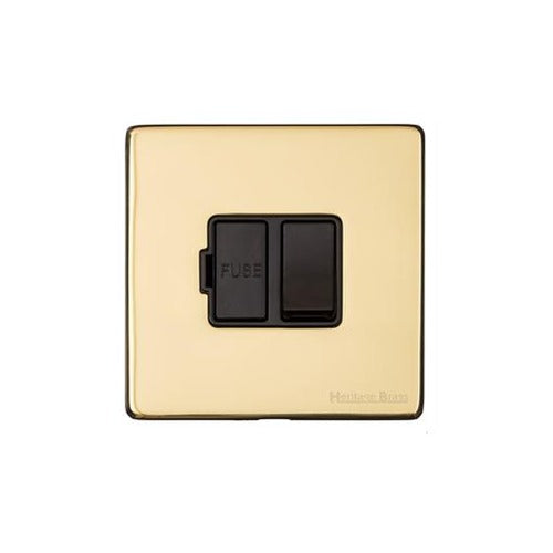 Vintage Range Polished Brass Switches & Sockets, X01 - Switched Spur (13 Amp) by Heritage Brass By M-Marcus