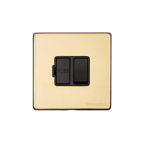 Vintage Range Polished Brass Switches & Sockets, X01 - Switched Spur (13 Amp) by Heritage Brass By M-Marcus