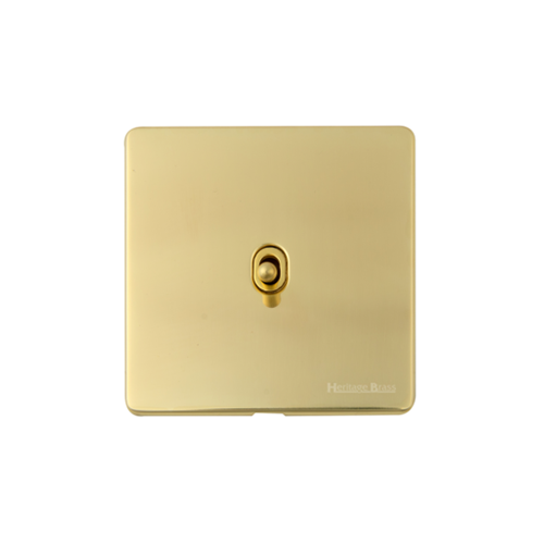 Studio Range Polished Brass Switches & Sockets, Y01 - 1 Gang Dimming Stockholm Toggle by Heritage Brass By M-Marcus