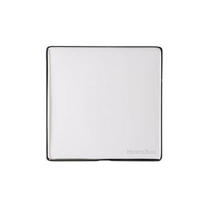 Vintage Range Polished Chrome Switches & Sockets, X02 - Single Blank Plate by Heritage Brass By M-Marcus
