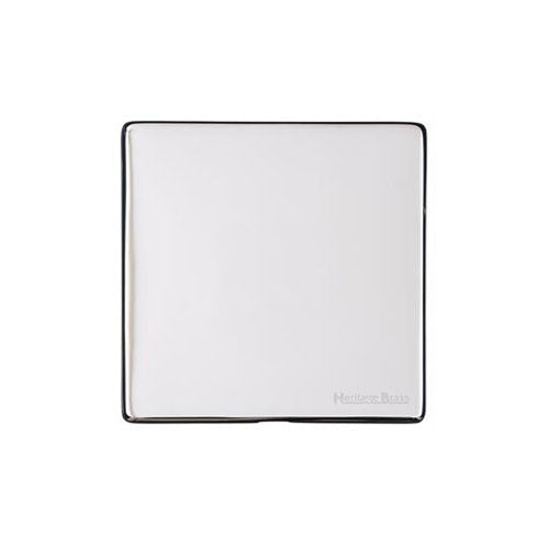 Vintage Range Polished Chrome Switches & Sockets, X02 - Single Blank Plate by Heritage Brass By M-Marcus