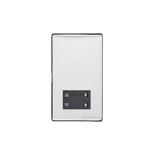 Vintage Range Polished Chrome Switches & Sockets, X02 - Shaver Socket Output Voltage 110/240V by Heritage Brass By M-Marcus