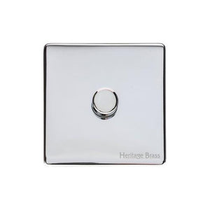 Vintage Range Polished Chrome Switches & Sockets, X02 - 1G Multi Location Secondary Dimmer by Heritage Brass By M-Marcus