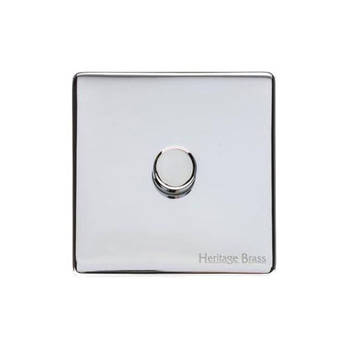 Vintage Range Polished Chrome Switches & Sockets, X02 - 1G Multi Location Secondary Dimmer by Heritage Brass By M-Marcus