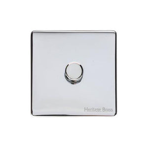 Vintage Range Polished Chrome Switches & Sockets, X02 - 1G Multi Location Primary Dimmer by Heritage Brass By M-Marcus