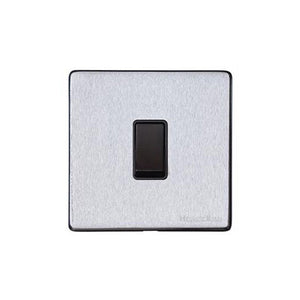 Windsor Range Satin Chrome Silk Switches & Sockets, WN35 - 1 Gang Rocker Switch by Heritage Brass By M-Marcus