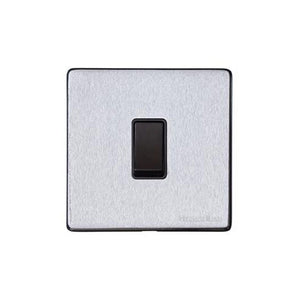 Windsor Range Satin Chrome Silk Switches & Sockets, WN35 - 20A Double Pole Switch by Heritage Brass By M-Marcus