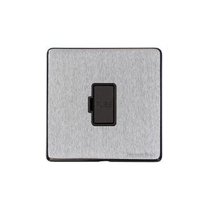 Windsor Range Satin Chrome Silk Switches & Sockets, WN35 - Unswitched Spur (13 Amp) by Heritage Brass By M-Marcus