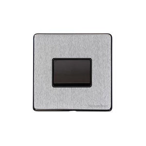 Windsor Range Satin Chrome Silk Switches & Sockets, WN35 - 6A Triple Pole Fan Isolator Switch by Heritage Brass By M-Marcus