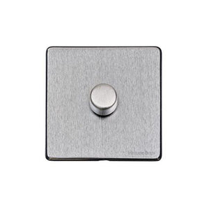 Vintage Range Satin Chrome Switches & Sockets, X03 - 1G Multi Location Primary Dimmer by Heritage Brass By M-Marcus