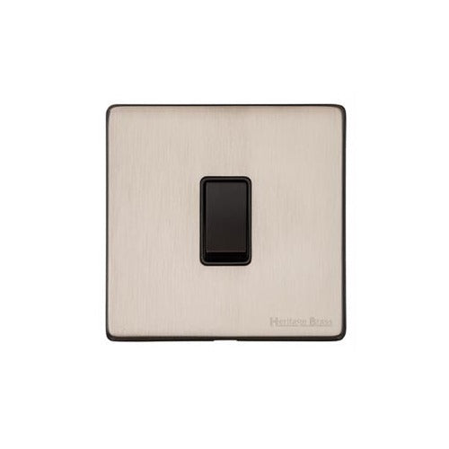 Vintage Range Satin Copper 1 Gang Intermediate Rocker Switch (10 Amp) by Heritage Brass By M-Marcus