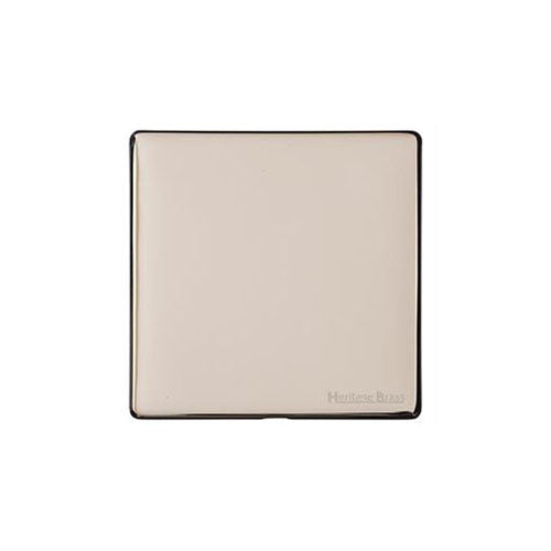 Vintage Range Satin Nickel Switches & Sockets, X05 - Single Blank Plate by Heritage Brass By M-Marcus
