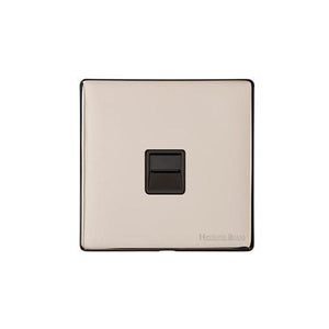 Windsor Range Satin Nickel Switches & Sockets, WN5 - 1 Gang Secondary Line Socket by Heritage Brass By M-Marcus