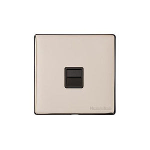 Windsor Range Satin Nickel Switches & Sockets, WN5 - 1 Gang Master Line Socket by Heritage Brass By M-Marcus