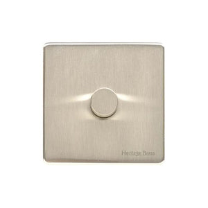 Vintage Range Satin Nickel Switches & Sockets, X05 - 1G Multi Location Primary Dimmer by Heritage Brass By M-Marcus