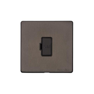 Vintage Range Matt Bronze Switches & Sockets, X09 - Unswitched Spur (13 Amp) by Heritage Brass By M-Marcus
