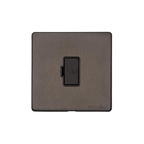 Vintage Range Matt Bronze Switches & Sockets, X09 - Unswitched Spur (13 Amp) by Heritage Brass By M-Marcus