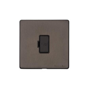 Vintage Range Matt Bronze Switches & Sockets, X09 - Unswitched Spur (13 Amp) by Heritage Brass By M-Marcus