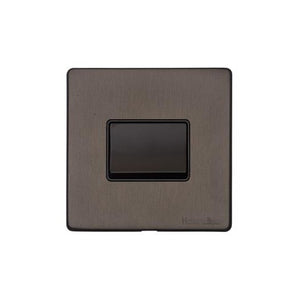 Vintage Range Matt Bronze Switches & Sockets, X09 - 6A Triple Pole Fan Isolator Switch by Heritage Brass By M-Marcus