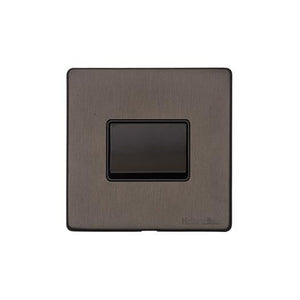 Vintage Range Matt Bronze Switches & Sockets, X09 - 6A Triple Pole Fan Isolator Switch by Heritage Brass By M-Marcus