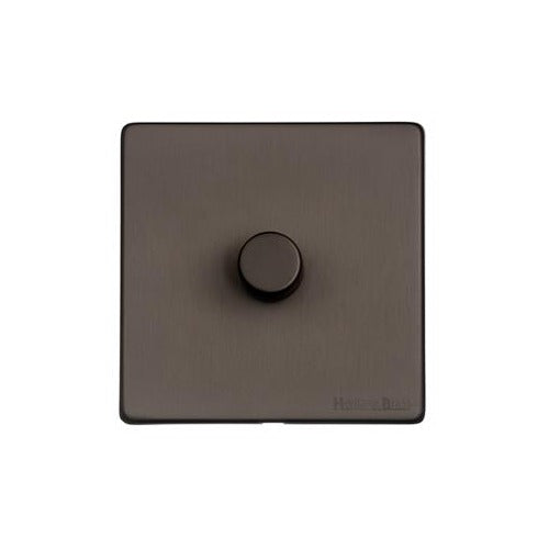 Vintage Range Matt Bronze Switches & Sockets, X09 - 1G Multi Location Primary Dimmer by Heritage Brass By M-Marcus
