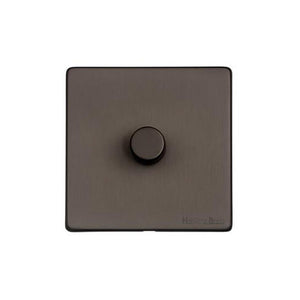 Vintage Range Matt Bronze Switches & Sockets, X09 - 1G Multi Location Secondary Dimmer by Heritage Brass By M-Marcus