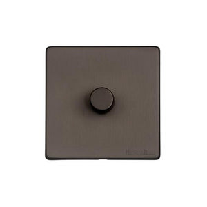 Vintage Range Matt Bronze Switches & Sockets, X09 - 1G Multi Location Secondary Dimmer by Heritage Brass By M-Marcus