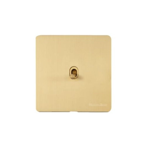 Vintage Range Satin Brass Switches & Sockets, X44 - 1 Gang Dimming Stockholm Toggle by Heritage Brass By M-Marcus