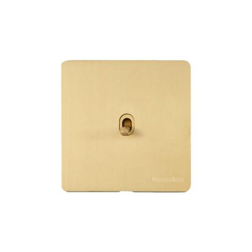 Studio Range Satin Brass Switches & Sockets, Y44 - 1 Gang Dimming Stockholm Toggle by Heritage Brass By M-Marcus
