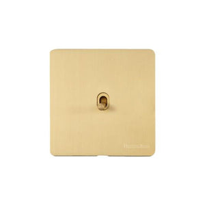 Vintage Range Satin Brass Switches & Sockets, X44 - 1 Gang Dimming Stockholm Toggle by Heritage Brass By M-Marcus