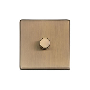 Vintage Range Antique Brass Switches & Sockets, X91 - 1G Multi Location Primary Dimmer by Heritage Brass By M-Marcus