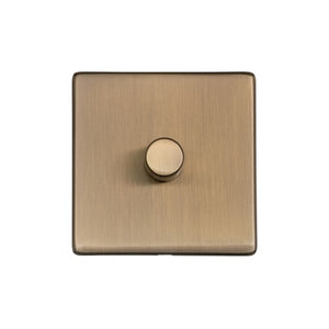 Vintage Range Antique Brass Switches & Sockets, X91 - 1G Multi Location Secondary Dimmer by Heritage Brass By M-Marcus
