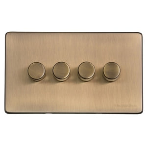 Vintage Range Antique Brass Switches & Sockets, X91 - 4G Multi Location Secondary Dimmer by Heritage Brass By M-Marcus