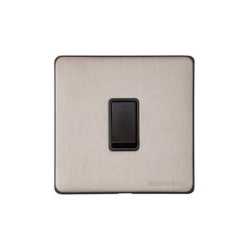 Windsor Range Aged Pewter Switches & Sockets, WAP - 1 Gang Intermediate Rocker Switch by Heritage Brass By M-Marcus