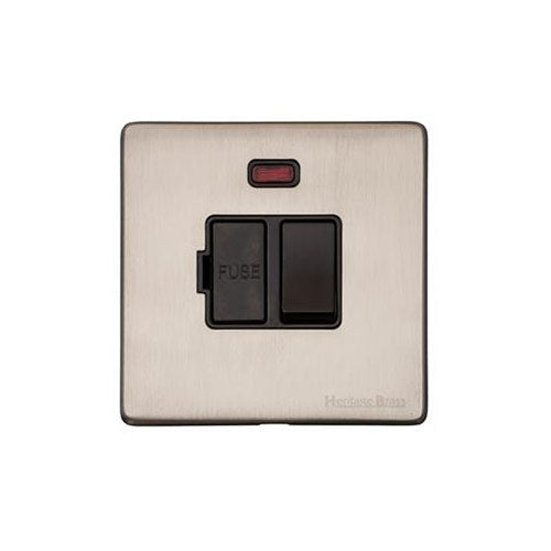 Windsor Range Aged Pewter Switches & Sockets, WAP - Switched Spur with Neon (13 Amp) by Heritage Brass By M-Marcus