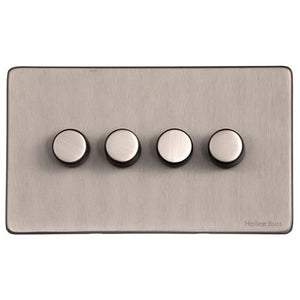Vintage Range Aged Pewter Switches & Sockets, XAP - 4G Multi Location Primary Dimmer by Heritage Brass By M-Marcus