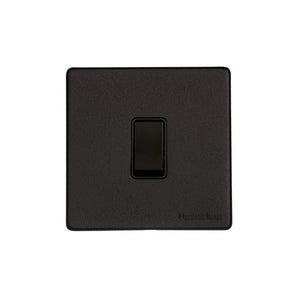 Vintage Range Matt Black Switches & Sockets, XBK - 20A Double Pole Switch by Heritage Brass By M-Marcus